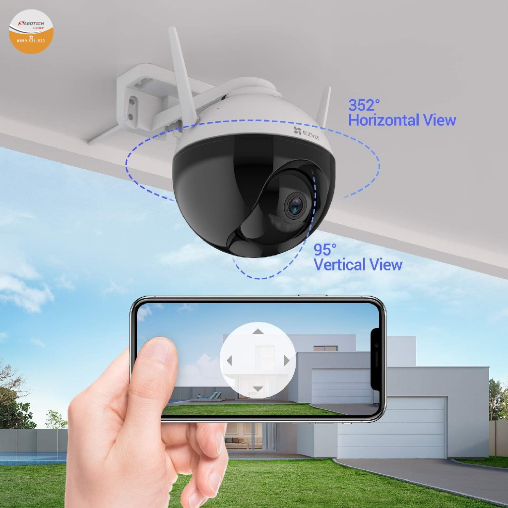 Camera an ninh 360 hay còn gọi là camera đa hướng, camera toàn cảnh