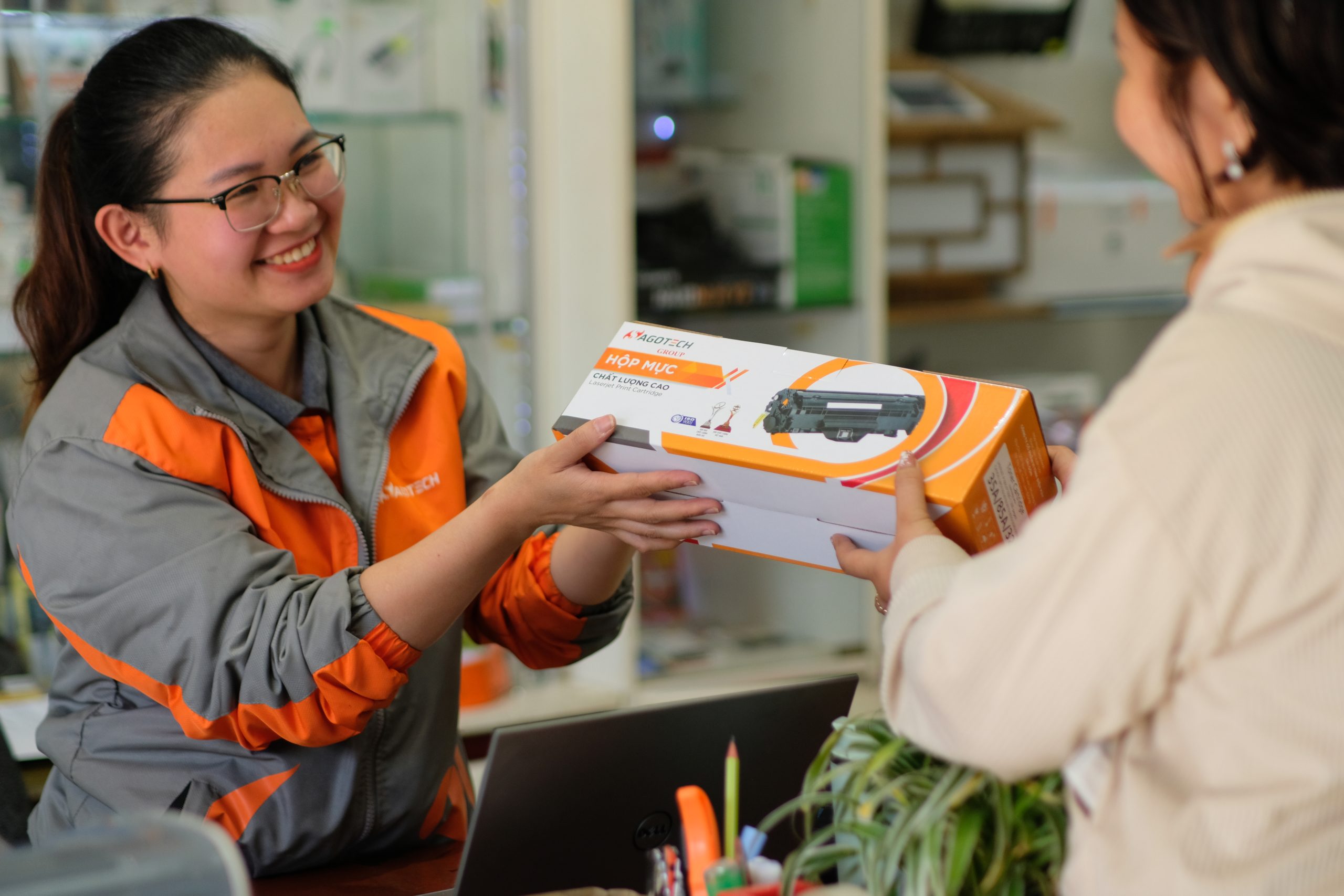 Bảo vệ sức khỏe với chương trình đổi hộp mực của Sagotech