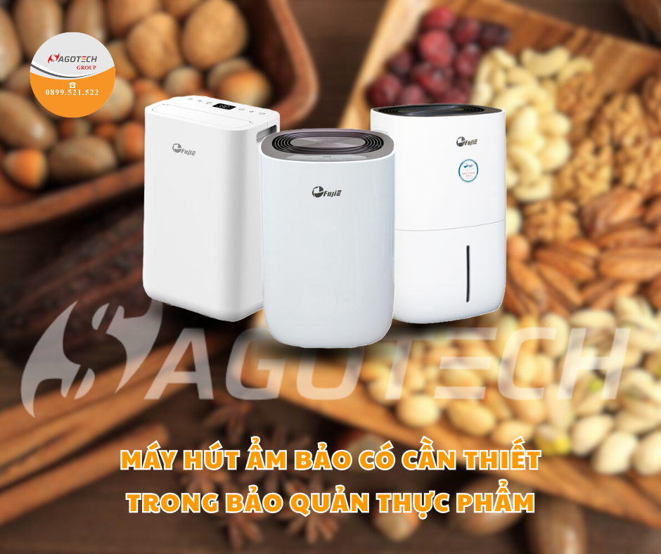 Máy hút ẩm và thực phẩm: Bảo quản thực phẩm tươi lâu hơn.