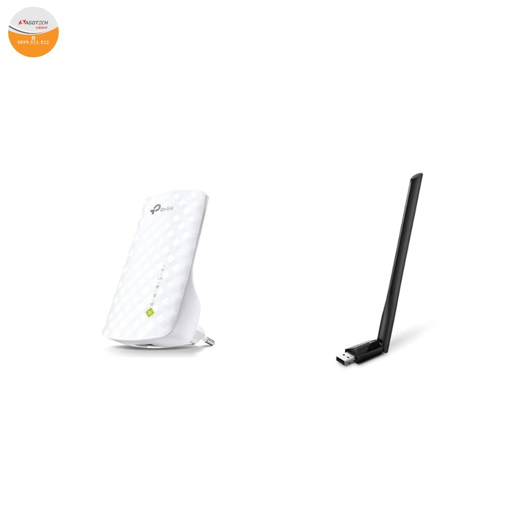 Mạng ổn định với TP Link WiFi Repeater RE200, Tenda AC6, DrayTek 3220, cùng bộ chuyển đổi quang sang LAN và converter quang sang LAN.