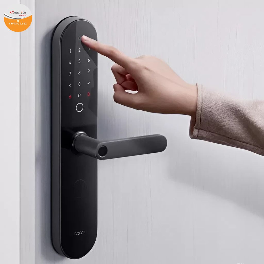 Khóa vân tay Xiaomi cho cửa nhôm hiện đại, an toàn, tương thích khóa vân tay chung cư, khóa vân tay Tuya và khoá cửa vân tay Smart Lock.